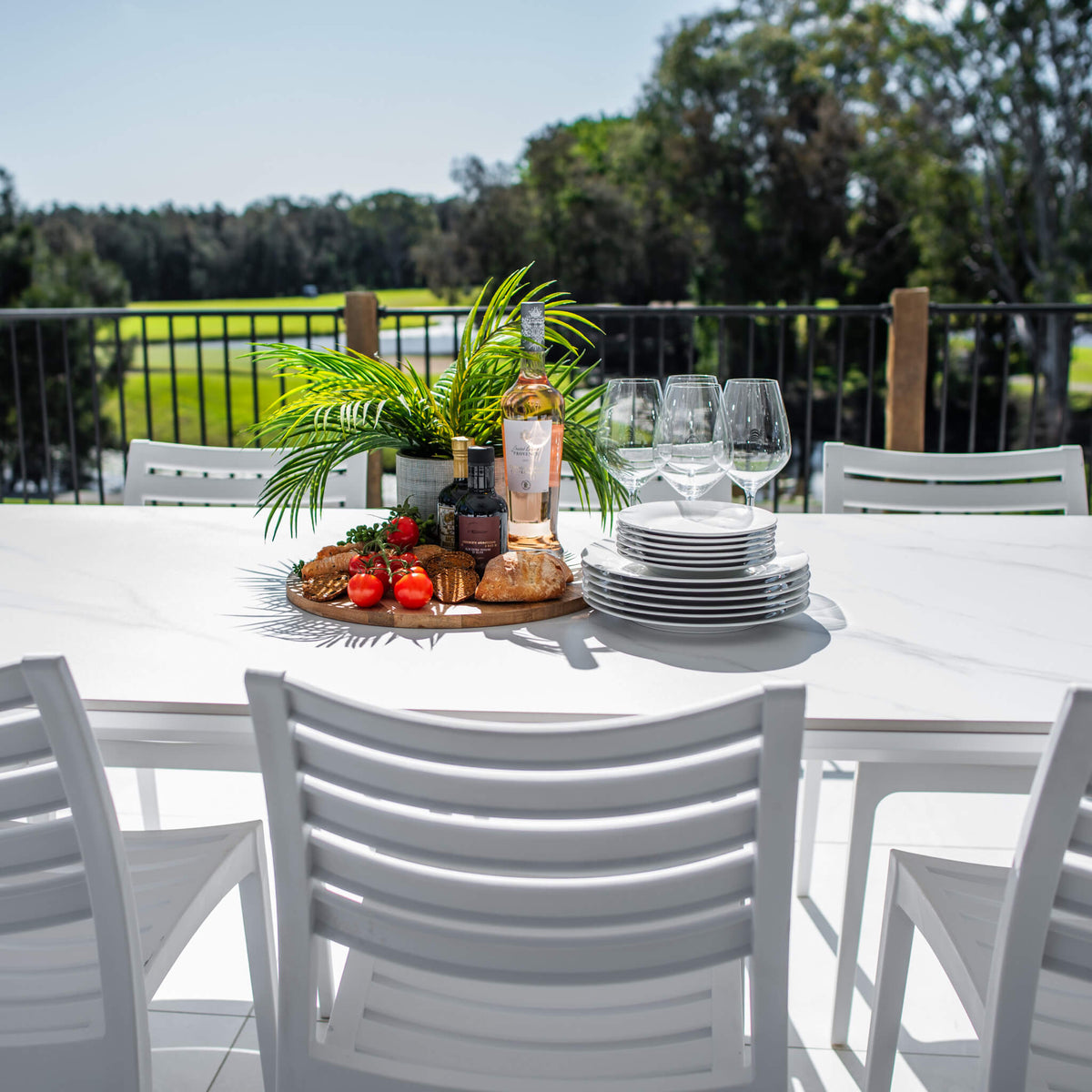 best-outdoor-furniture-Apollo York - 9pce (220x100) - Outdoor Dining Set #color_WHITE-GREY 
