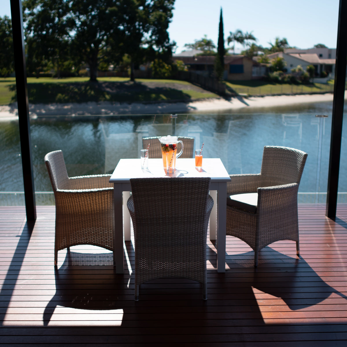 best-outdoor-furniture-Aspen - Alum Slat - 5pce Outdoor Dining Set (90cm)