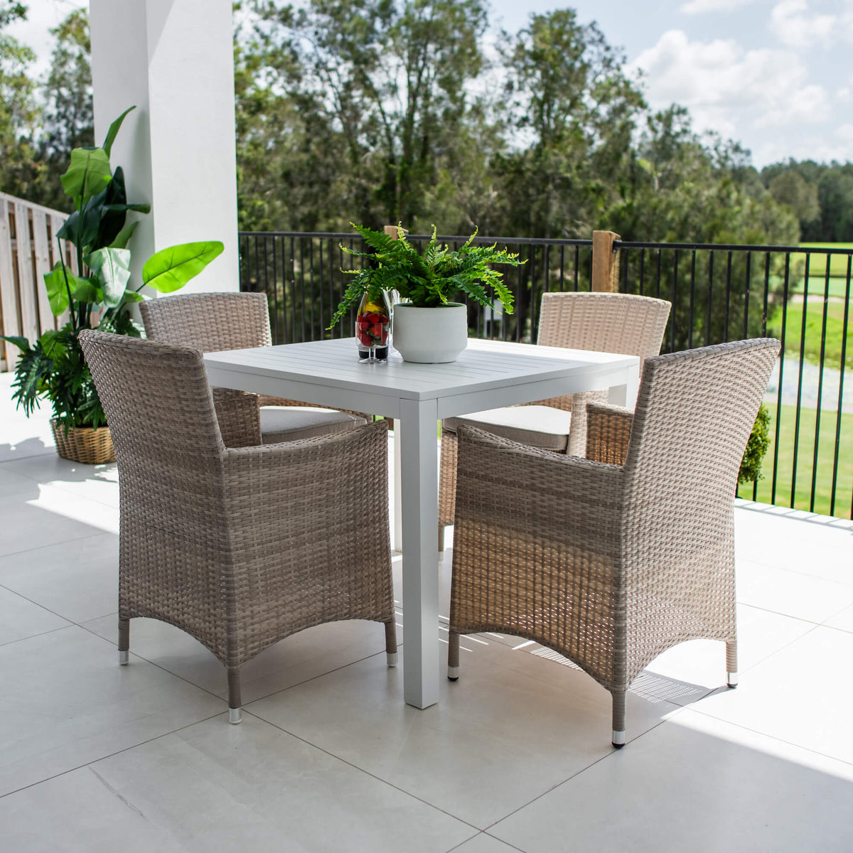 best-outdoor-furniture-Aspen Aria - 5pce (90x90) - Outdoor Dining Set #color_WHITE