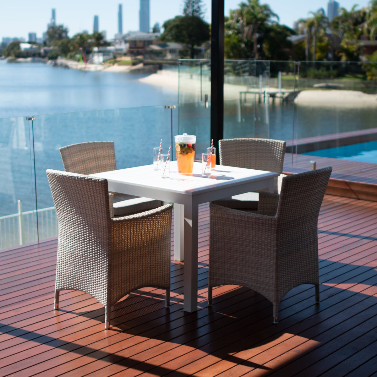 best-outdoor-furniture-Aspen - Alum Slat - 5pce Outdoor Dining Set (90cm)