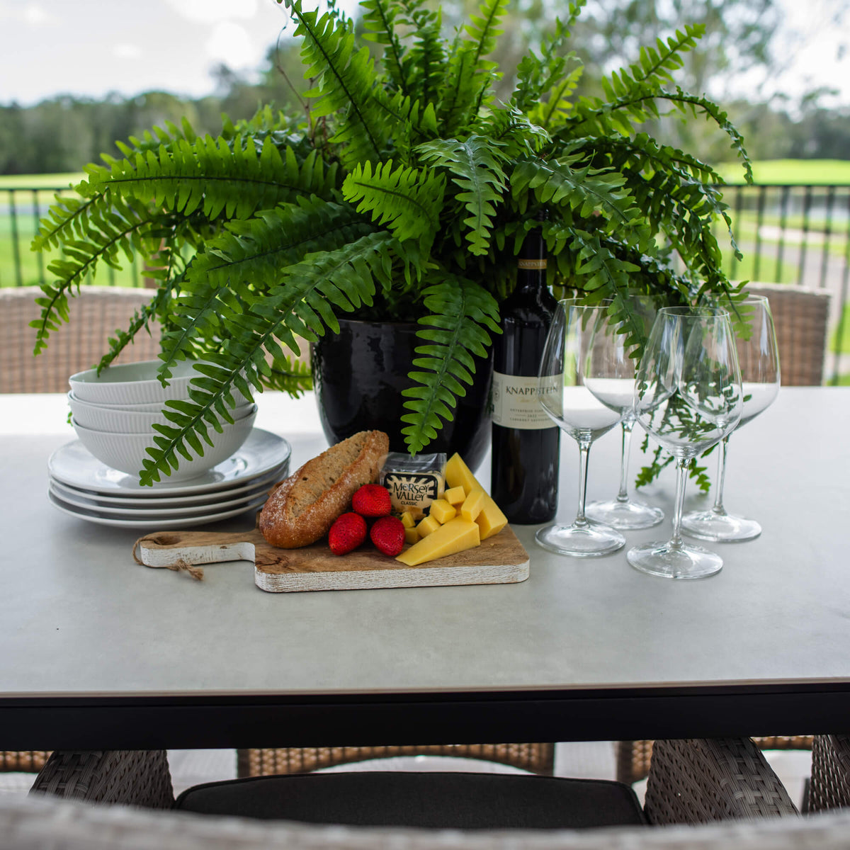 best-outdoor-furniture-Aspen Ceramic - 9pce (220x100) - Outdoor Dining Set #color_BLACK