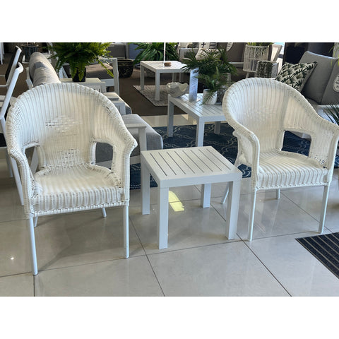 Coventry Slat - 3pce Outdoor Chat Set