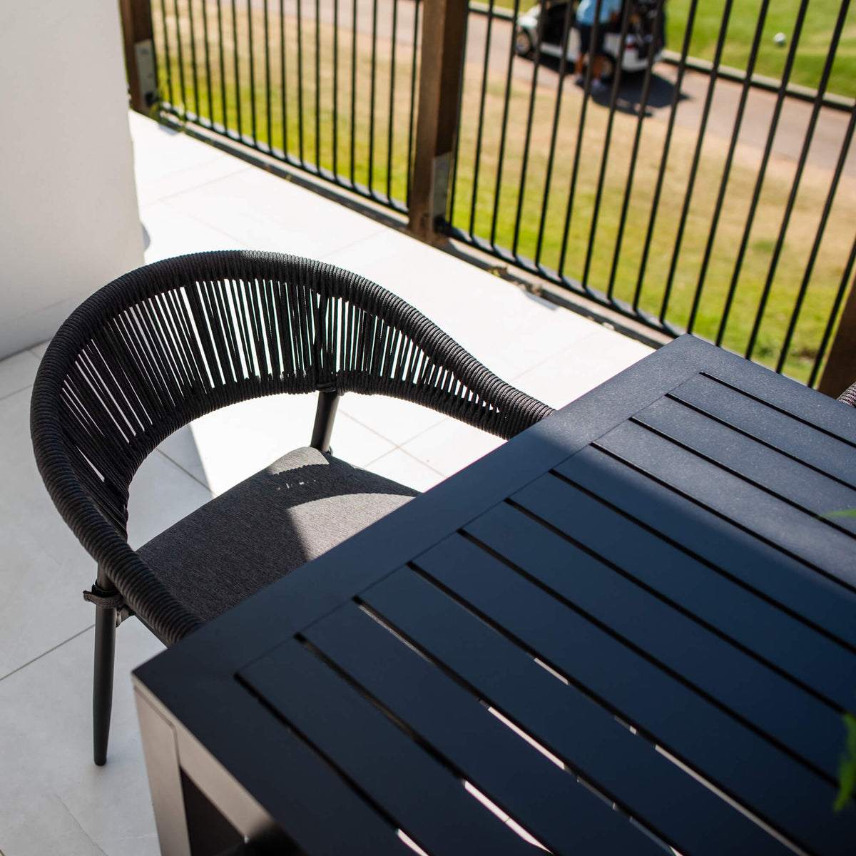 best-outdoor-furniture-Kiara Rope Aria - 7pce (150x80) - Outdoor Dining Set #color_BLACK