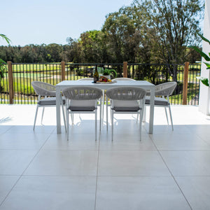 best-outdoor-furniture-Kiara Rope Aria - 7pce (150x80) - Outdoor Dining Set #color_WHITE