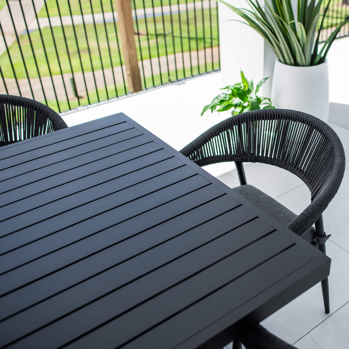 best-outdoor-furniture-Kiara Rope Bergen - 9pce (220x100) - Outdoor Dining Set #color_BLACK