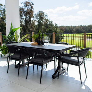best-outdoor-furniture-Kiara Rope Chester Moon - 7pce (180x100) - Outdoor Dining Set #color_BLACK