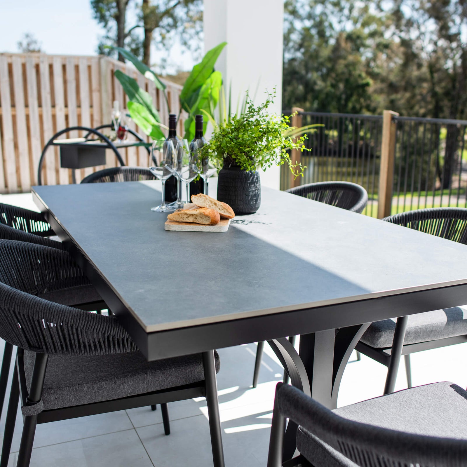 best-outdoor-furniture-Kiara Rope Malibu - 7pce (180x100) - Outdoor Dining Set #color_BLACK