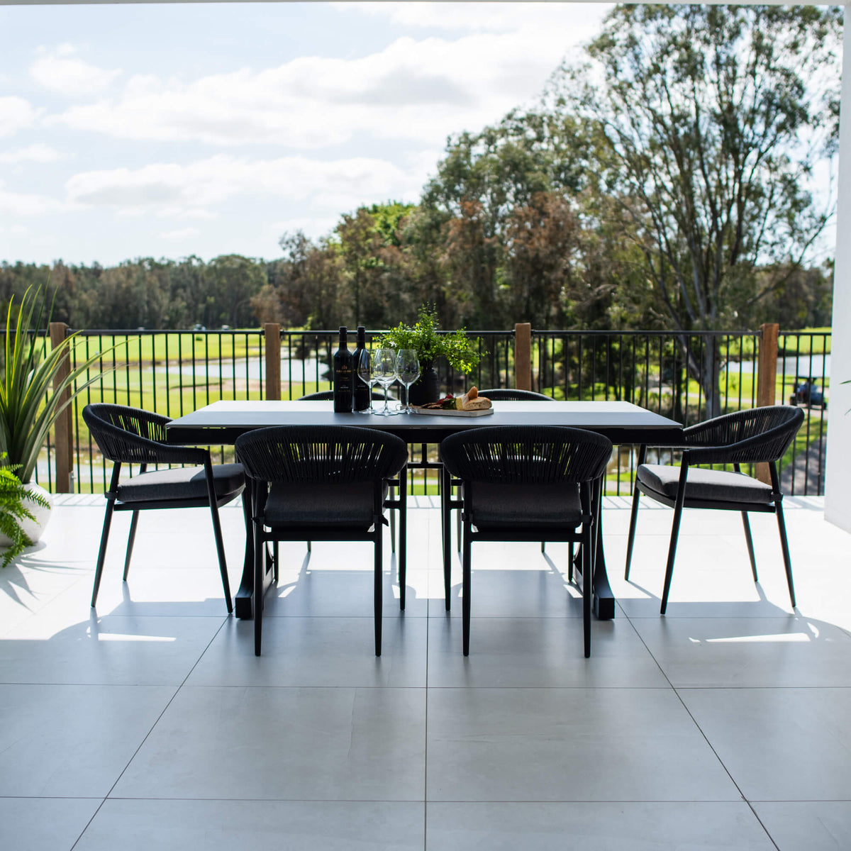 best-outdoor-furniture-Kiara Rope Malibu - 7pce (180x100) - Outdoor Dining Set #color_BLACK