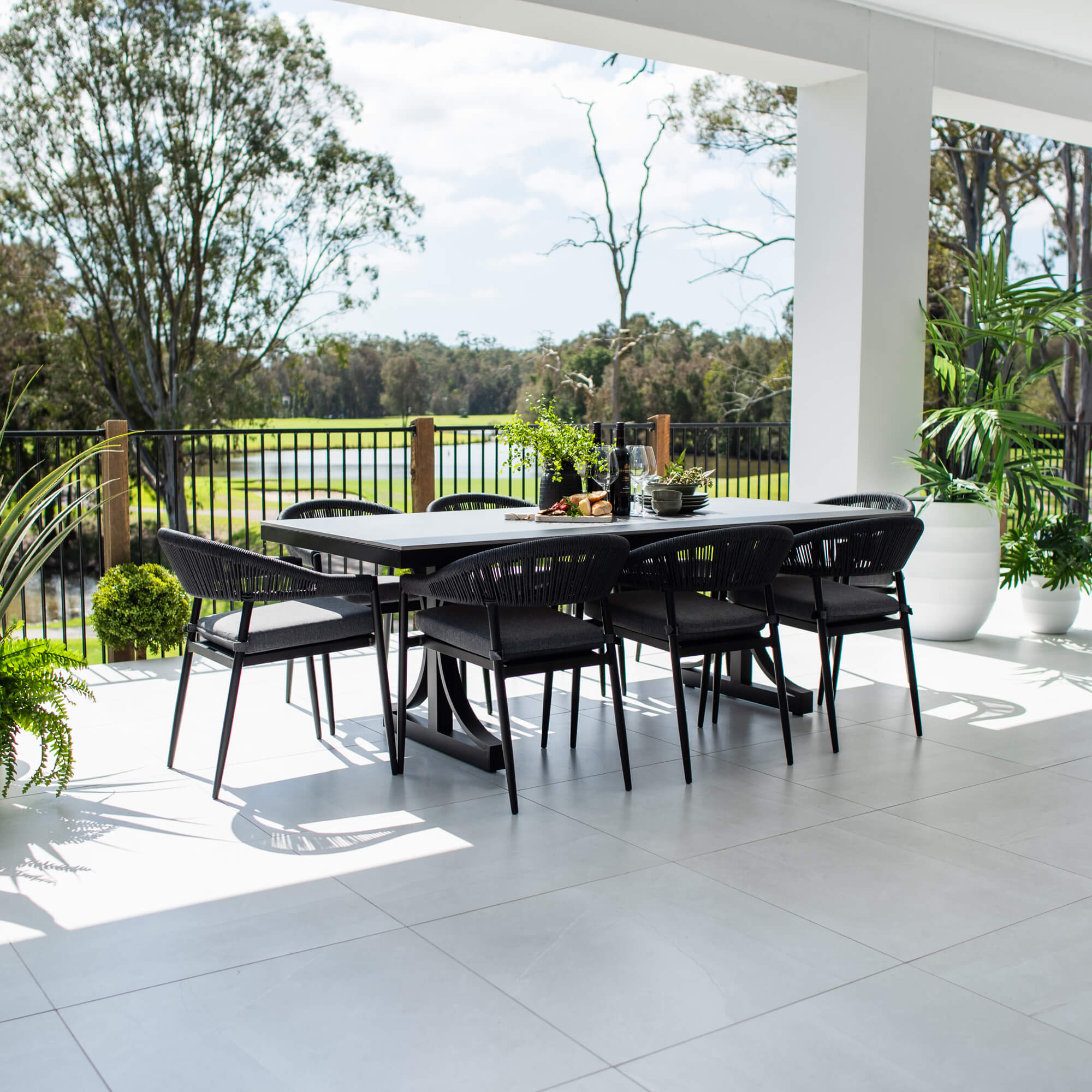 best-outdoor-furniture-Kiara Rope Malibu - 9pce (215x100) - Outdoor Dining Set #color_BLACK