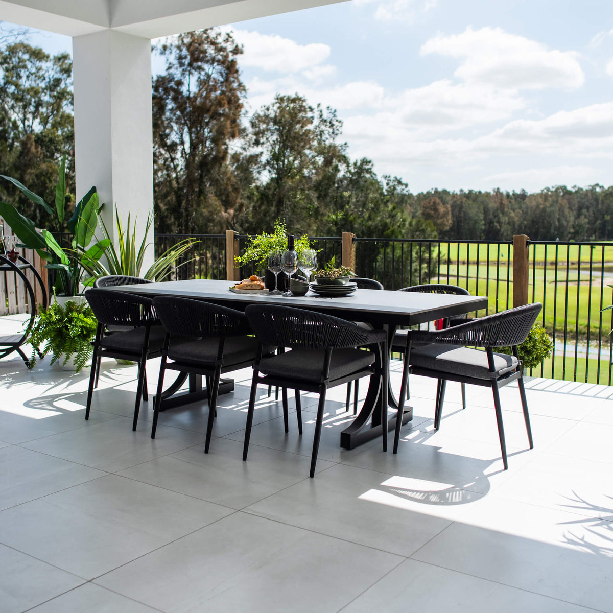 best-outdoor-furniture-Kiara Rope Malibu - 9pce (215x100) - Outdoor Dining Set #color_BLACK