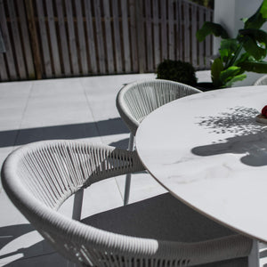 best-outdoor-furniture-Kiara Rope Malibu Round - 7pce (150x150) - Outdoor Dining Set #color_WHITE