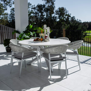 best-outdoor-furniture-Kiara Rope Malibu Round - 7pce (150x150) - Outdoor Dining Set #color_WHITE