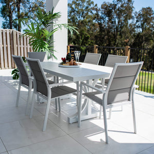 best-outdoor-furniture-Margot Bergen - 7pce (180x100) - Outdoor Dining Set #color_WHITE