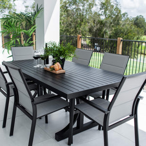 best-outdoor-furniture-Margot Bergen - 7pce (180x100) - Outdoor Dining Set #color_BLACK