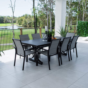 best-outdoor-furniture-Margot - Bergen Moon Slat - 9pce Outdoor Dining Set (220x100cm) #color_BLACK