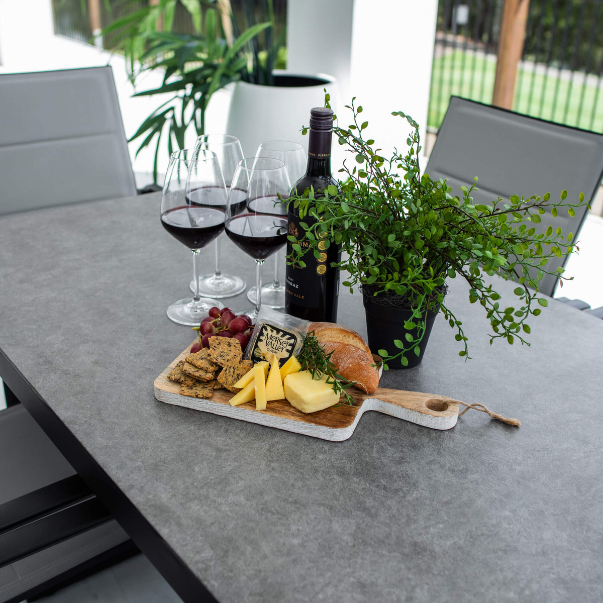 best-outdoor-furniture-Margot Chester Moon - 7pce (150x80) - Outdoor Dining Set #color_BLACK