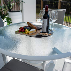 best-outdoor-furniture-Margot Coventry - 5pce (105x105) - White/Grey Outdoor Dining Set #color_WHITE