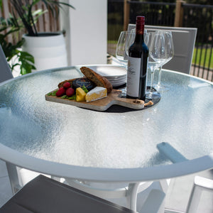 best-outdoor-furniture-Margot Coventry - 5pce (105x105) - White/Grey Outdoor Dining Set #color_WHITE