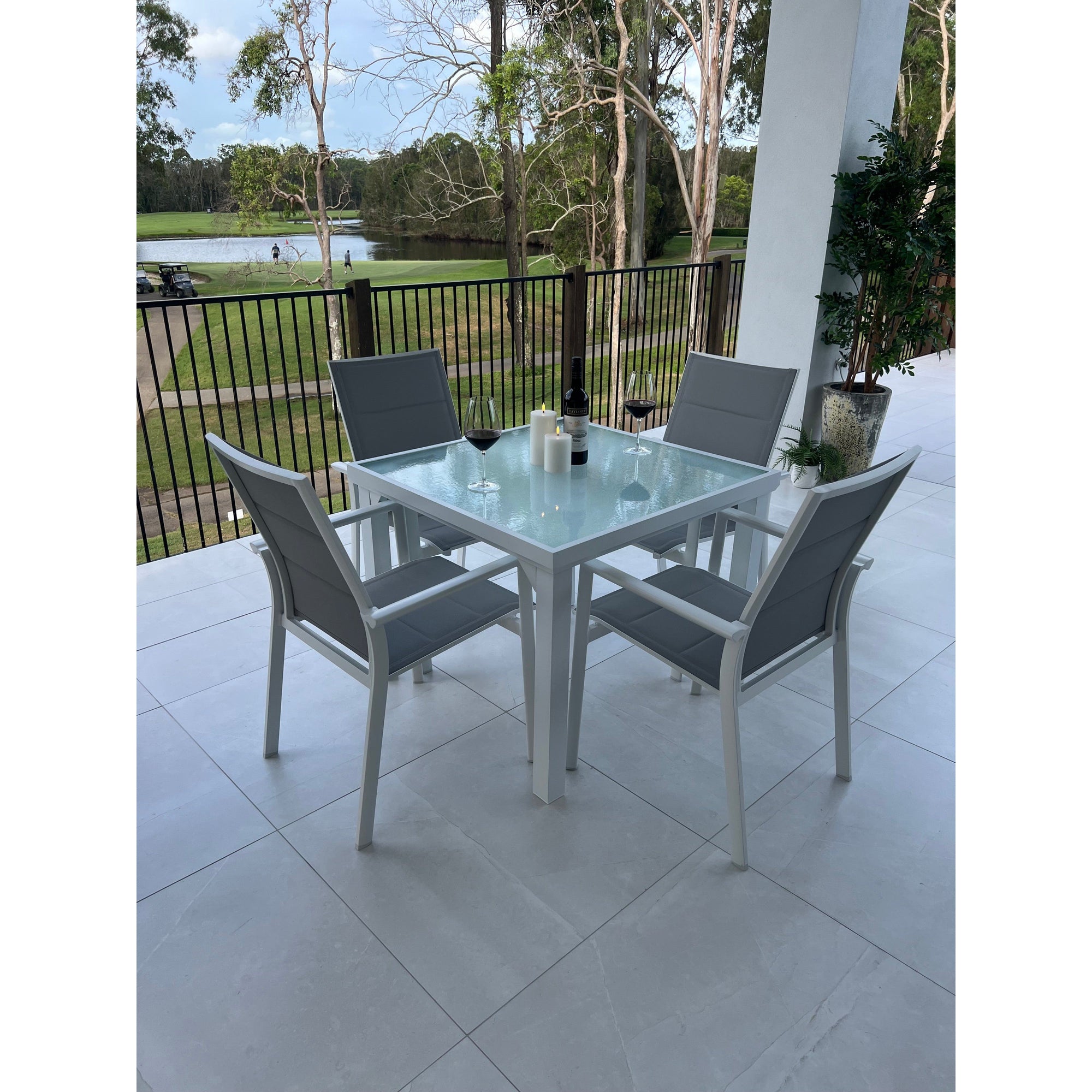 best-outdoor-furniture-Margot - Hudson - 5pce Outdoor dining Set (90cm) White/Grey