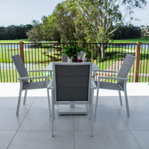 best-outdoor-furniture-Margot Lennox - 5pce (80x80) - Outdoor Bistro Set #color_WHITE
