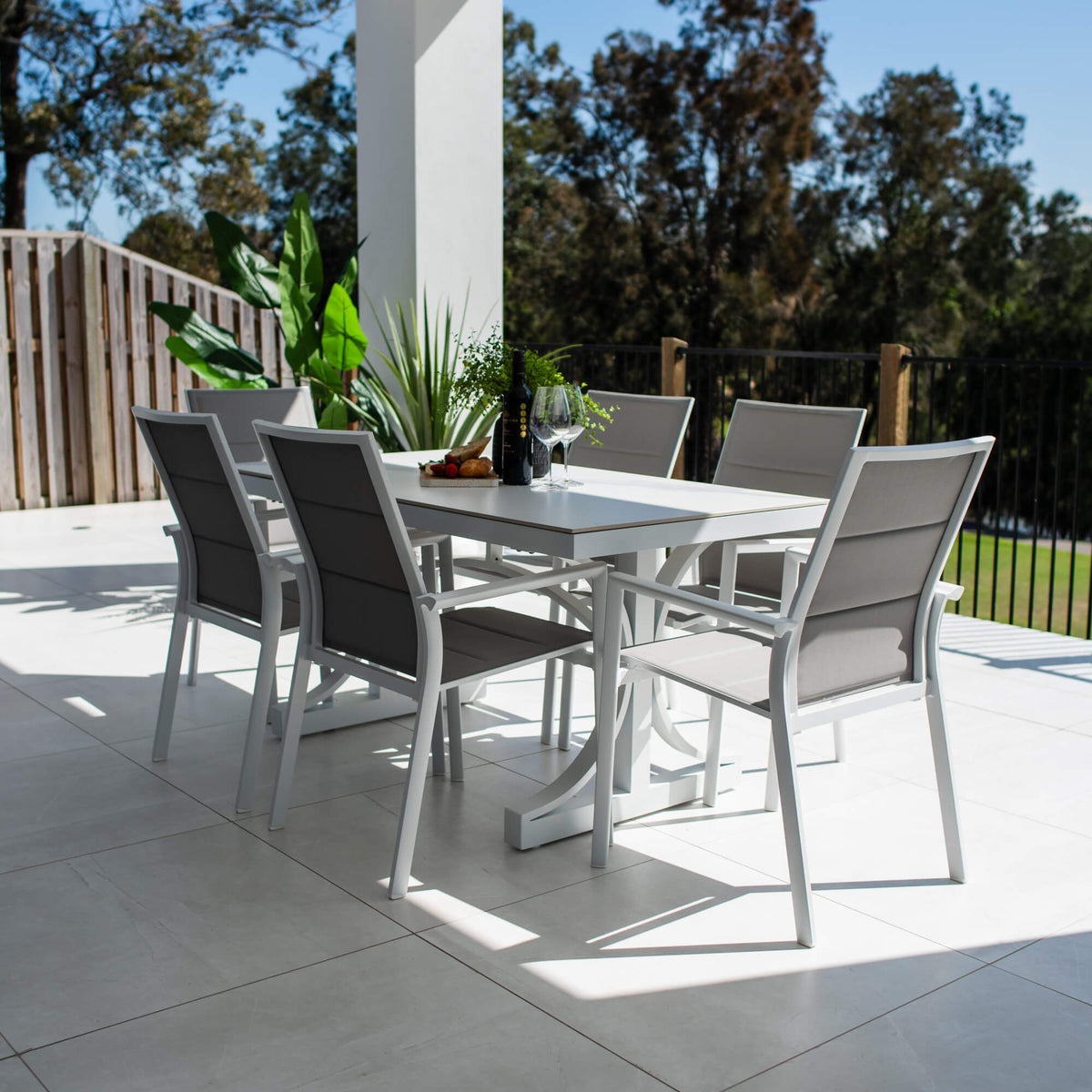 best-outdoor-furniture-Margot Malibu - 7pce (150x80) - Outdoor Dining Set #color_WHITE