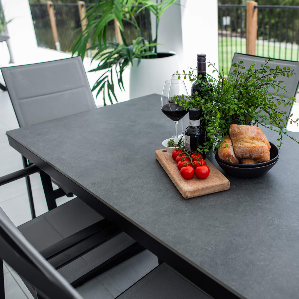 best-outdoor-furniture-Margot Malibu - 7pce (150x80) - Outdoor Dining Set #color_BLACK