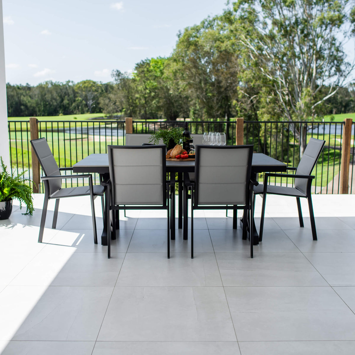 best-outdoor-furniture-Margot Malibu - 7pce (180x100) - Outdoor Dining Set #color_BLACK