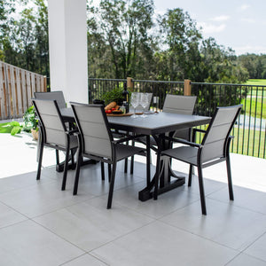 best-outdoor-furniture-Margot Malibu - 7pce (180x100) - Outdoor Dining Set #color_BLACK