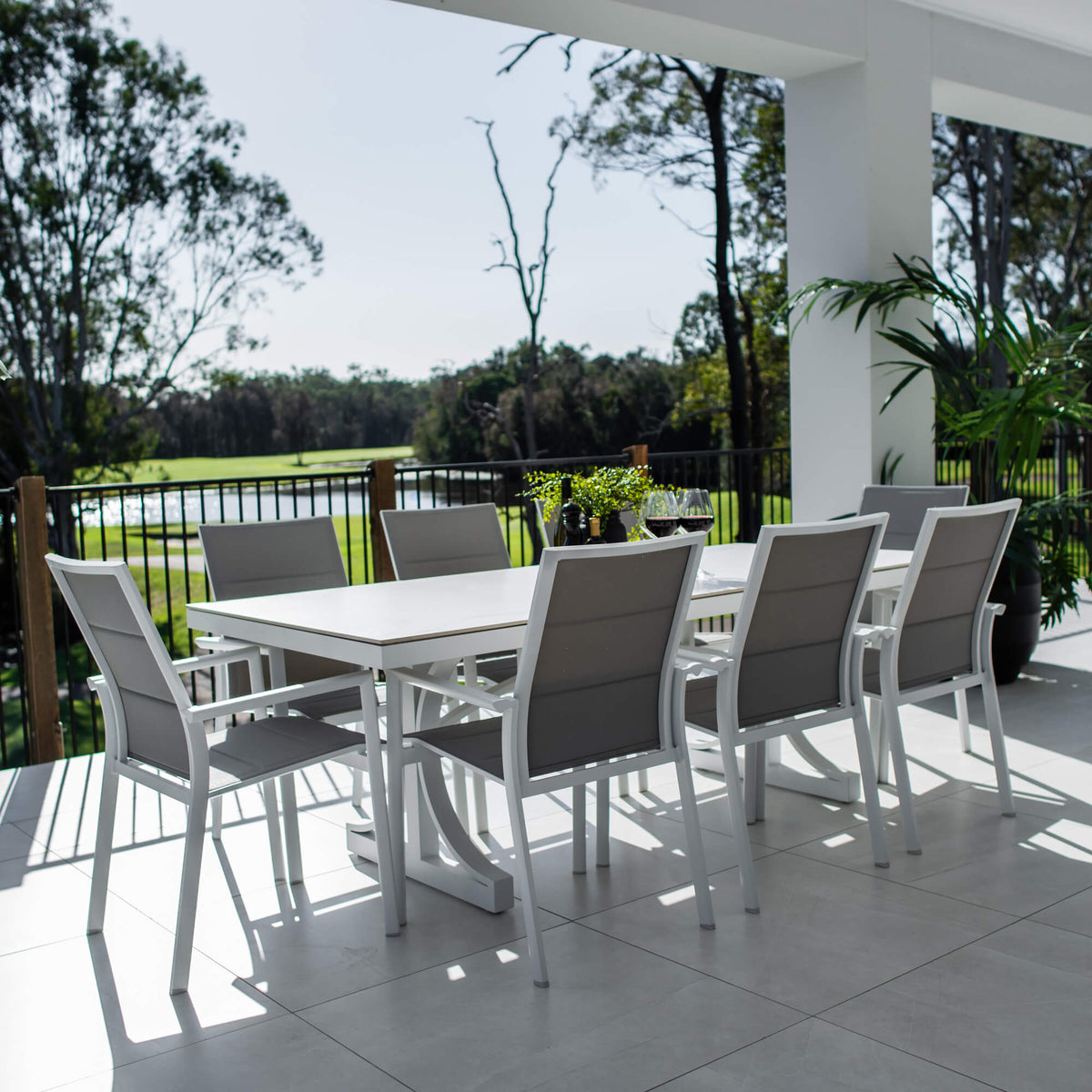 best-outdoor-furniture-Margot Malibu - 9pce (215x100) - Outdoor Dining Set #color_WHITE