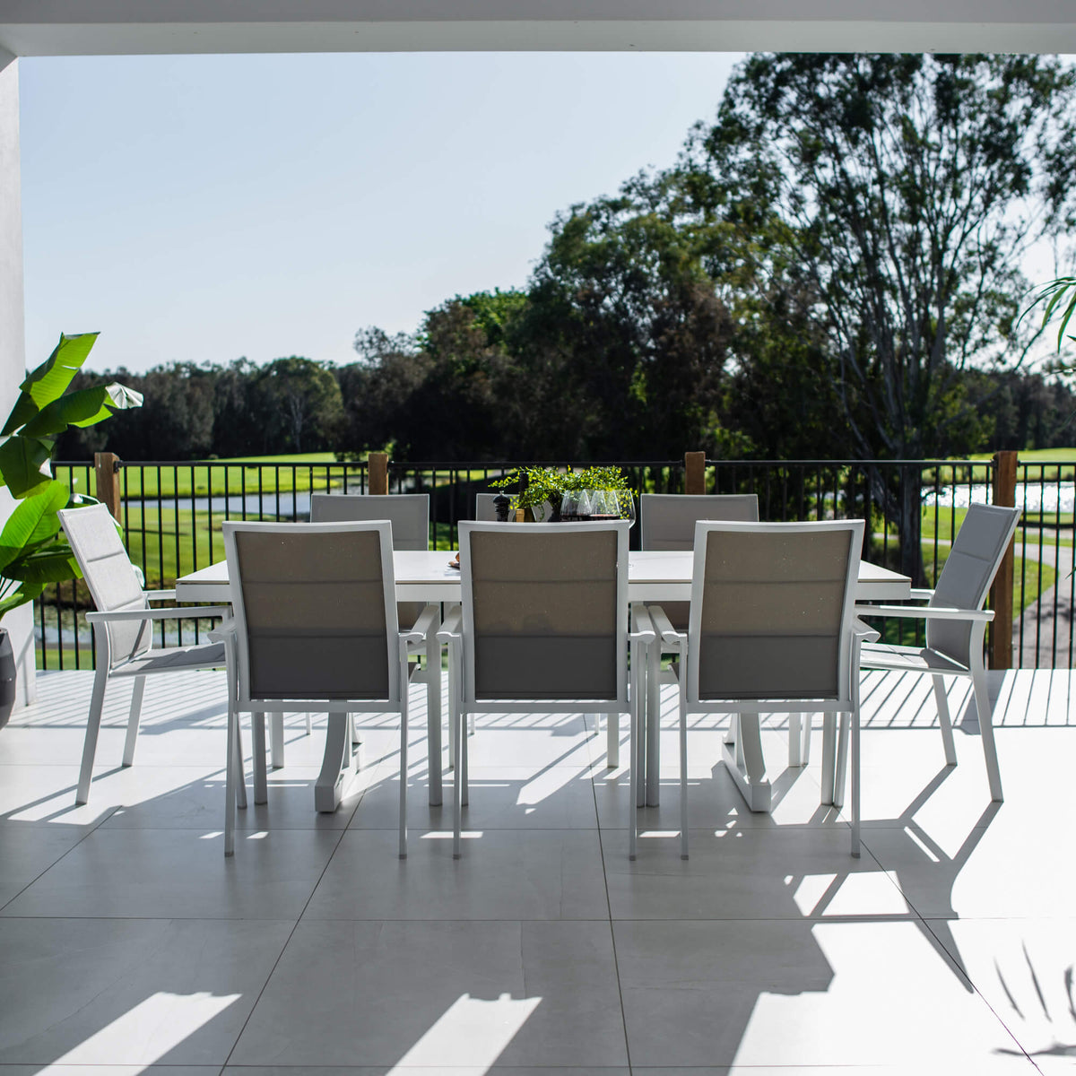 best-outdoor-furniture-Margot Malibu - 9pce (215x100) - Outdoor Dining Set #color_WHITE