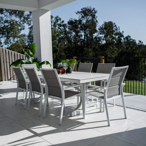 best-outdoor-furniture-Margot Malibu - 9pce (215x100) - Outdoor Dining Set #color_WHITE