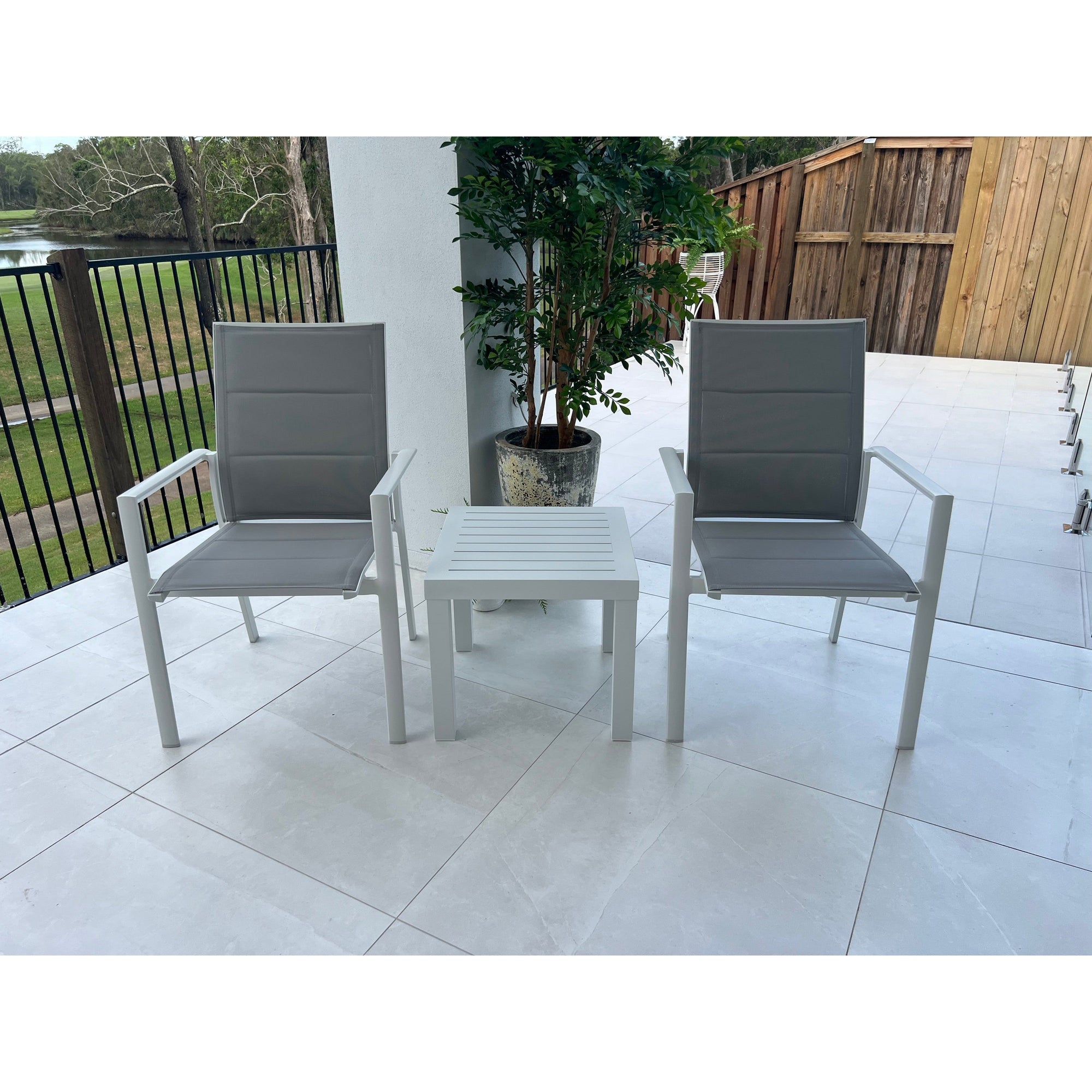 best-outdoor-furniture-Margot - Slat Side - 3pce Outdoor Chat Set White/Grey