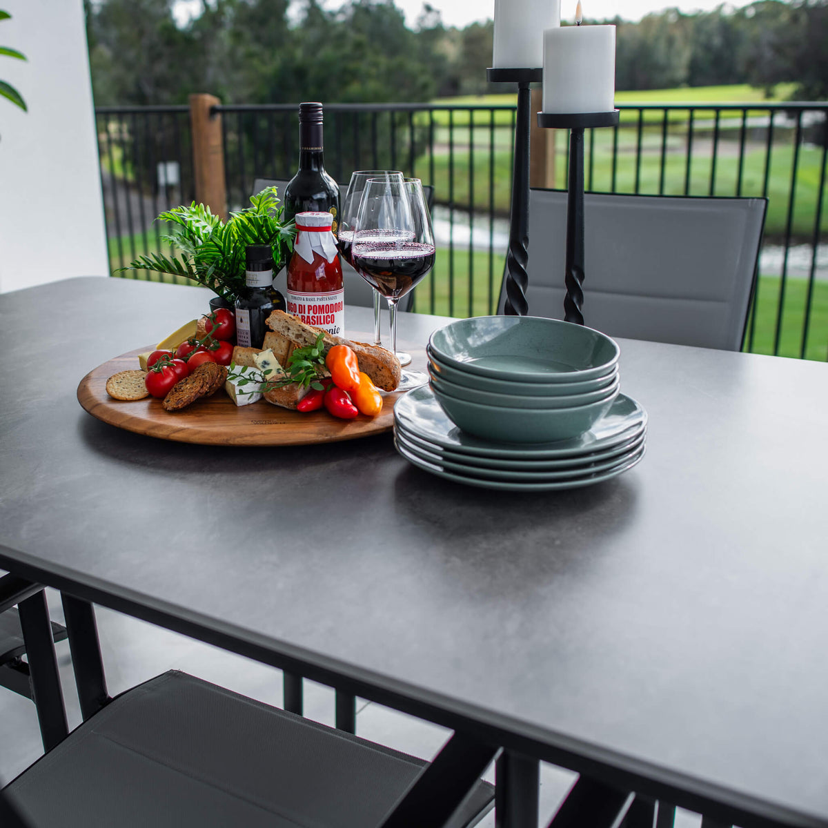 best-outdoor-furniture-Margot York - 9pce (220x100) - Outdoor Dining Set #color_BLACK-GREY