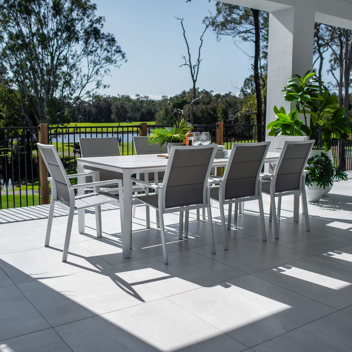 best-outdoor-furniture-Margot York - 9pce (220x100) - Outdoor Dining Set #color_WHITE-GREY