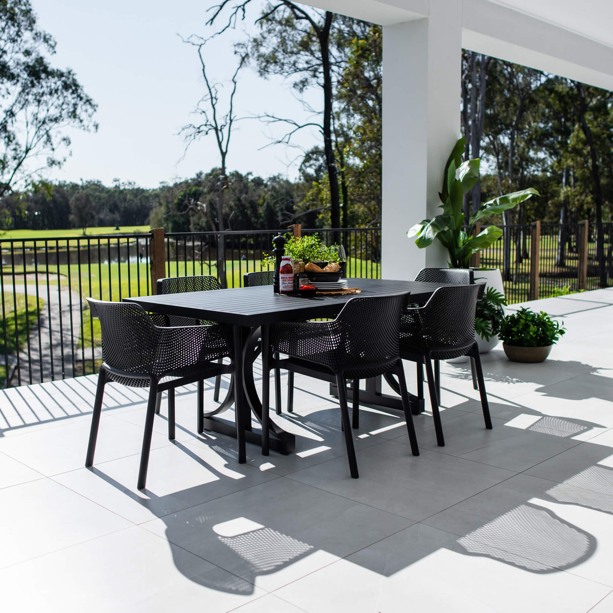 best-outdoor-furniture-Nero Bergen - 7pce (180x100) - Outdoor Dining Set #color_BLACK