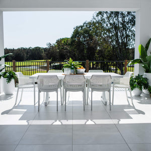 best-outdoor-furniture-Nero Bergen - 9pce (220x100) - Outdoor Dining Set #color_WHITE
