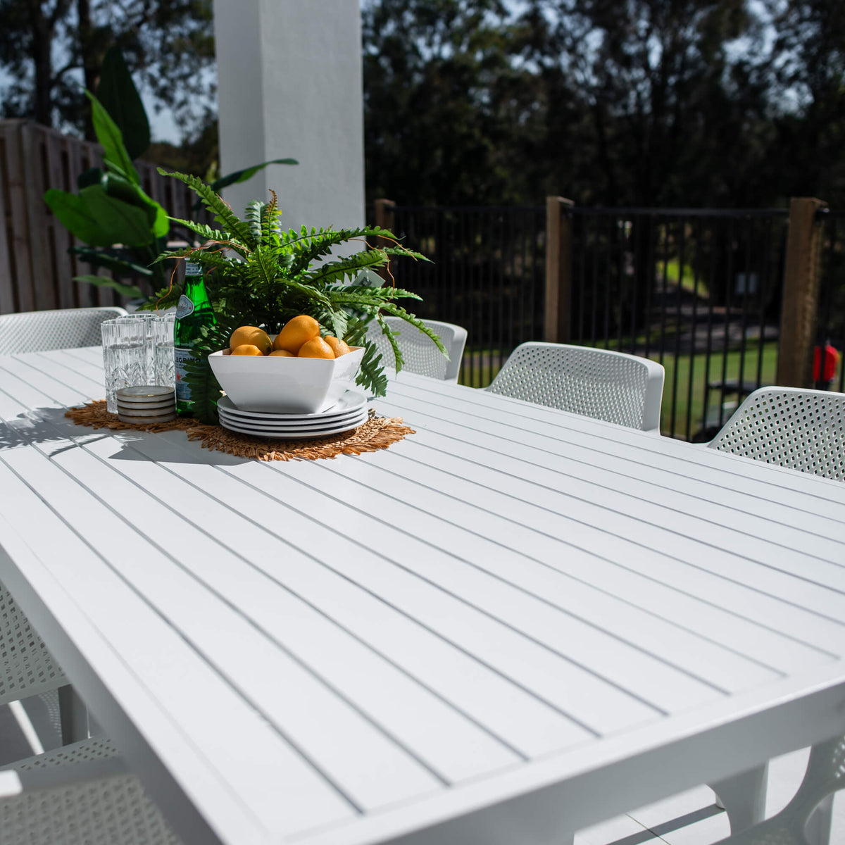 best-outdoor-furniture-Nero Bergen - 9pce (220x100) - Outdoor Dining Set #color_WHITE