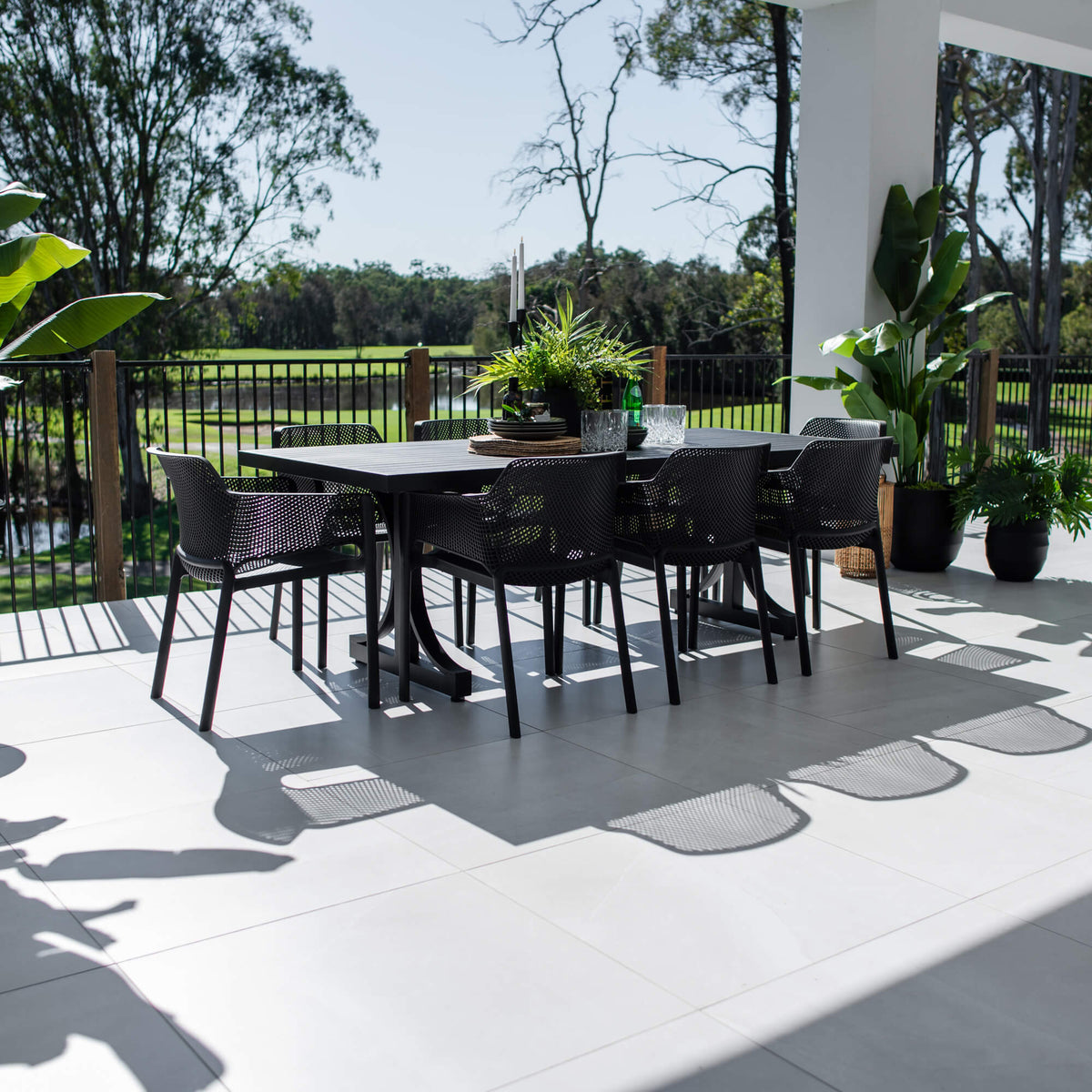 best-outdoor-furniture-Nero Bergen - 9pce (220x100) - Outdoor Dining Set #color_BLACK