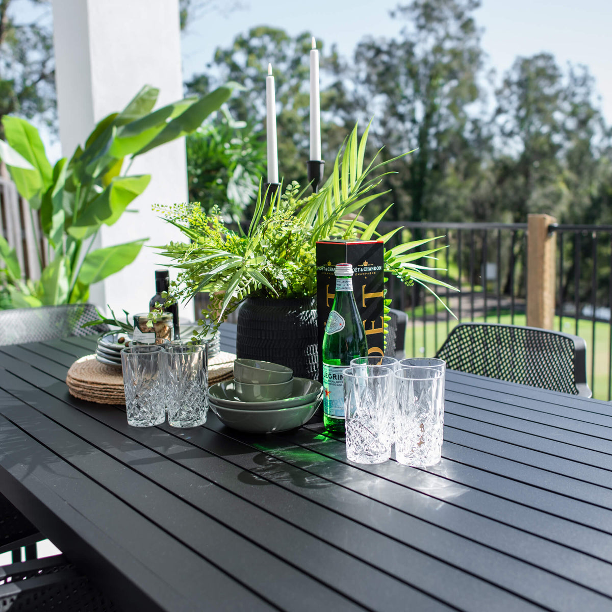 best-outdoor-furniture-Nero Bergen - 9pce (220x100) - Outdoor Dining Set #color_BLACK