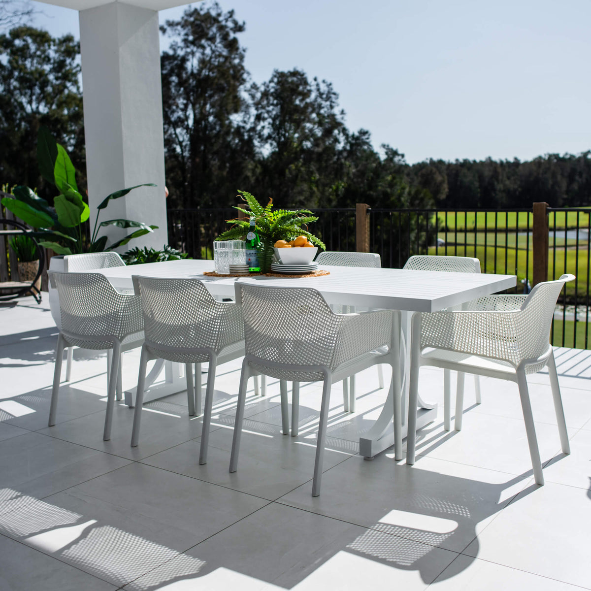best-outdoor-furniture-Nero Bergen - 9pce (220x100) - Outdoor Dining Set #color_WHITE