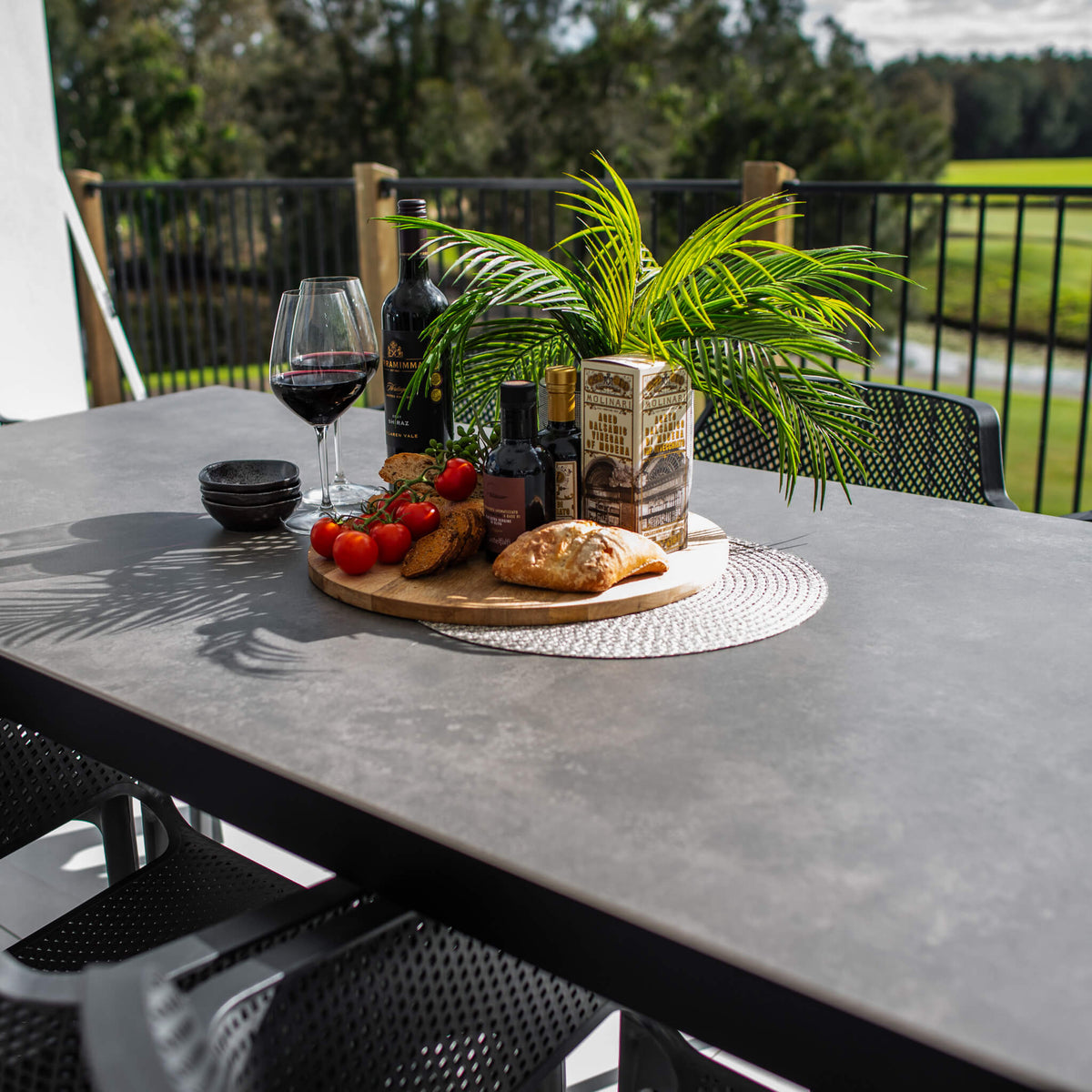 best-outdoor-furniture-Nero Cruz - 9pce (200x90) - Outdoor Dining Set #color_BLACK-CHARCOAL