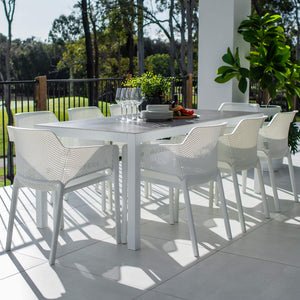 best-outdoor-furniture-Nero Cruz - 9pce (200x90) - Outdoor Dining Set #color_WHITE-GREY