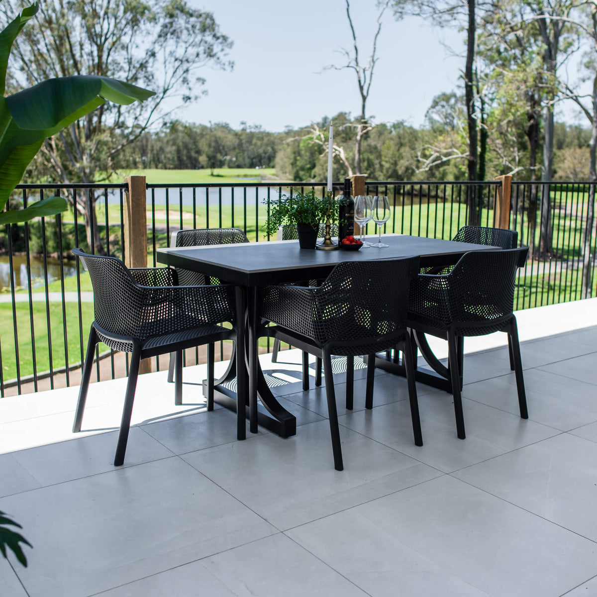 best-outdoor-furniture-Nero Malibu - 7pce (150x80) - Outdoor Dining Set#color_BLACK