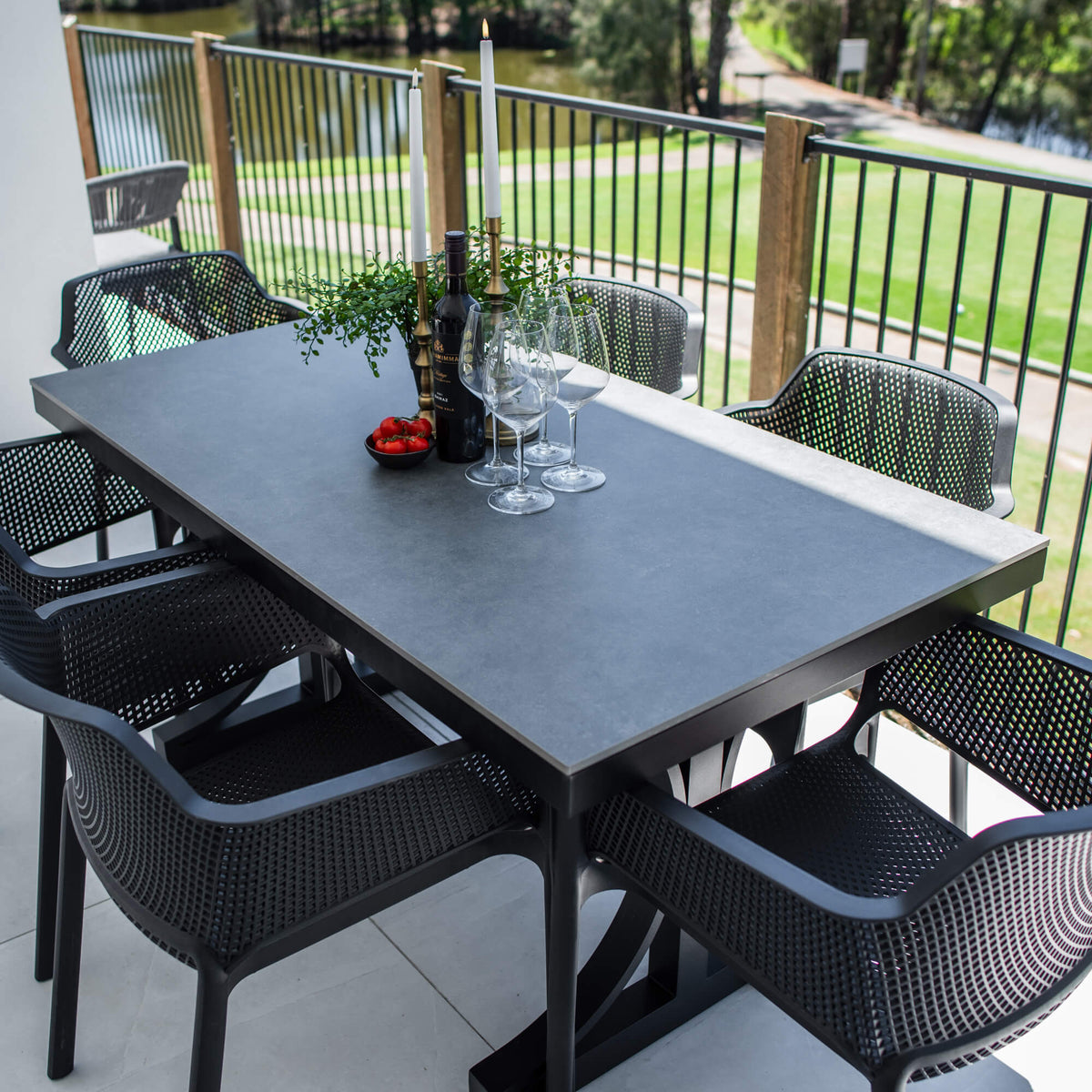 best-outdoor-furniture-Nero Malibu - 7pce (150x80) - Outdoor Dining Set#color_BLACK