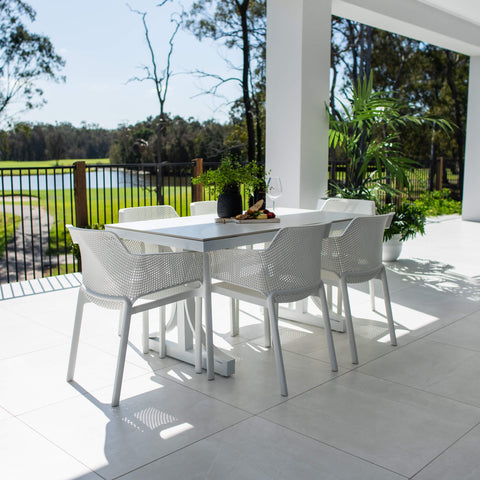 Nero Malibu - 7pce (150x80) - Outdoor Dining Set