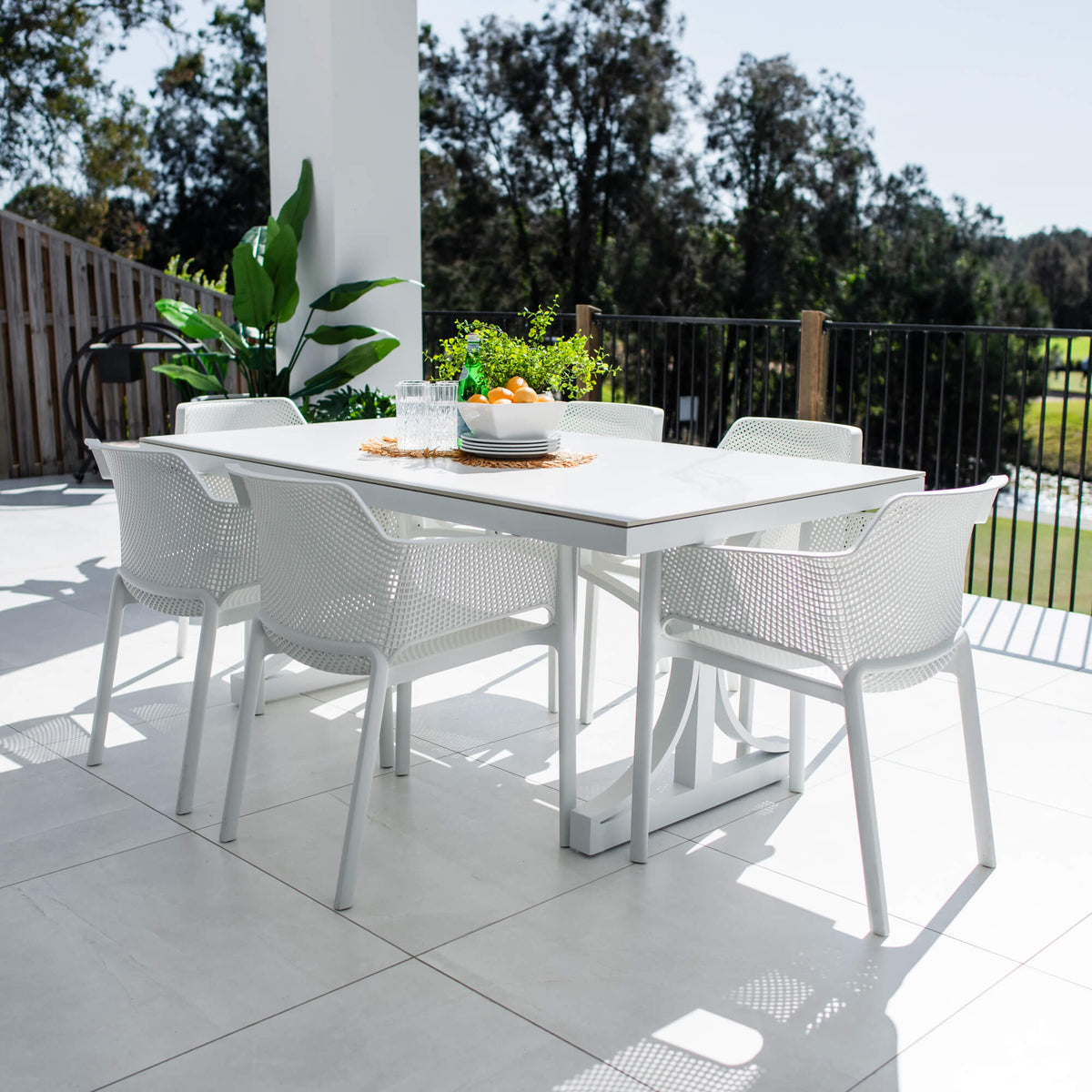 best-outdoor-furniture-Nero Malibu - 7pce (180x100) - Outdoor Dining Set #color_WHITE