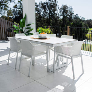 best-outdoor-furniture-Nero Malibu - 7pce (180x100) - Outdoor Dining Set #color_WHITE
