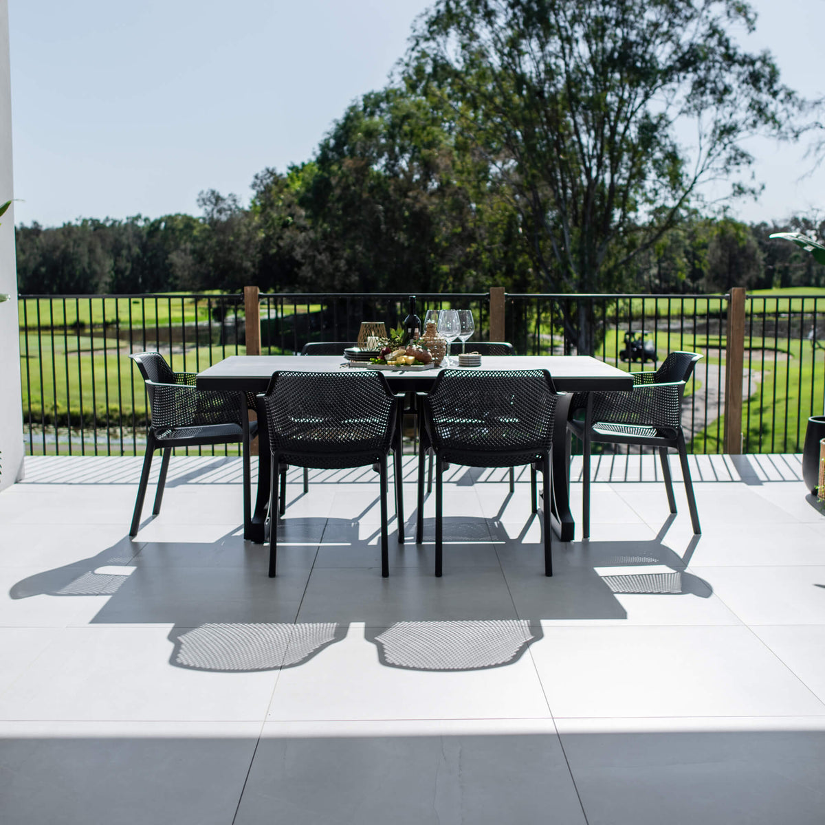 best-outdoor-furniture-Nero Malibu - 7pce (180x100) - Outdoor Dining Set #color_BLACK