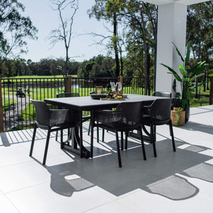 best-outdoor-furniture-Nero Malibu - 7pce (180x100) - Outdoor Dining Set #color_BLACK