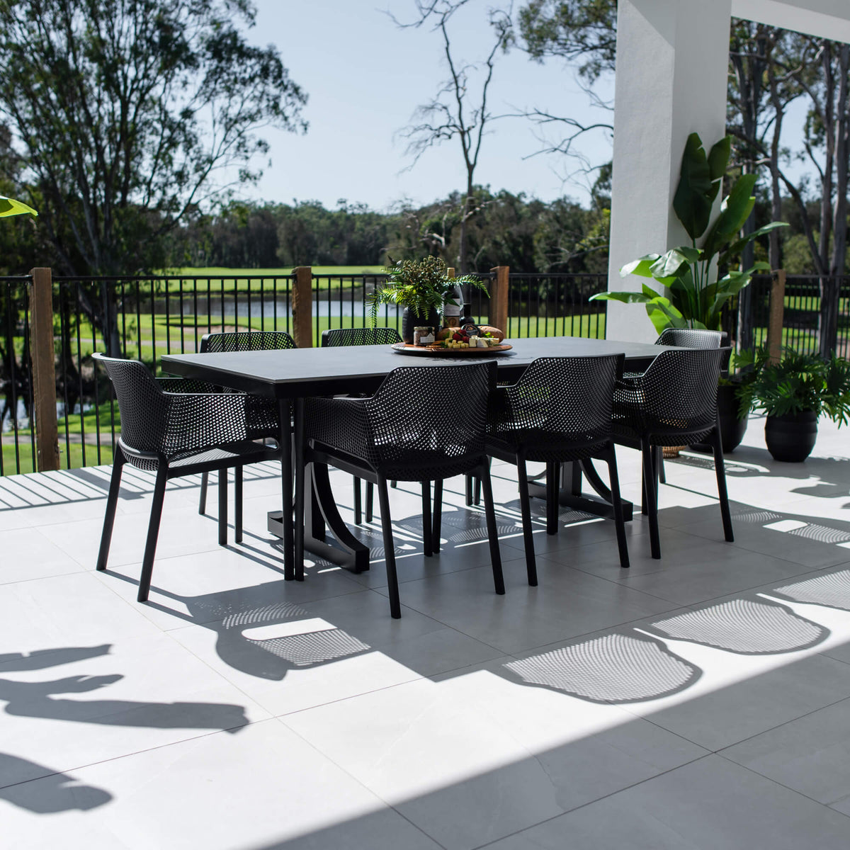 best-outdoor-furniture-Nero Malibu - 9pce (215x100) - Outdoor Dining Set #color_BLACK